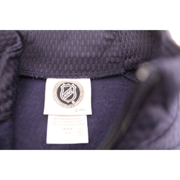 SEATTLE KRAKEN NHL 1/4 ZIP BLUE LONG SLEEVE Pullover STITCHED LOGO MEN'S M NWOT - Picture 12 of 13